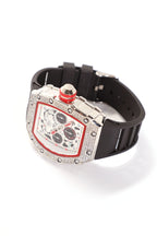 Iced Out Trip Watch - Silver/Black