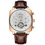 2021AILANG famous brand watch montre automatique luxe chronograph Square Large Dial Watch Hollow Waterproof mens fashion watches