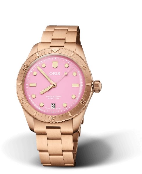 Oris Aquis Divers Sixty-Five Pink Dial 38MM Automatic