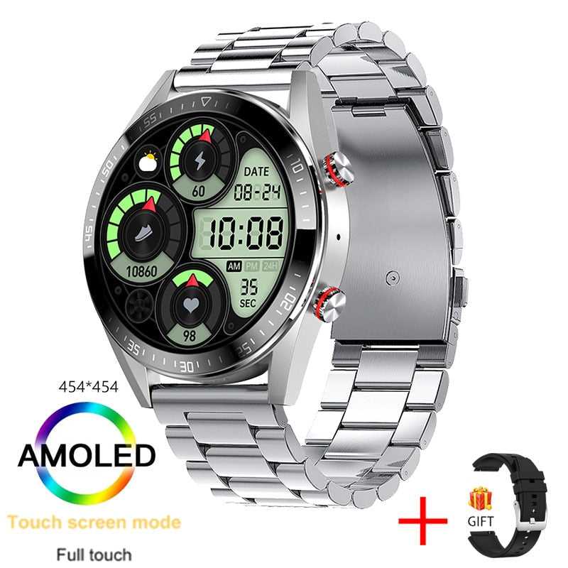 454*454 HD Screen Smart Watch Always Display The Time Bluetooth Call Sports Smart Watch Local Music Smartwatch For Mens Android 