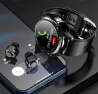 2 In 1 Smart Watch With TWS Earbuds Smartwatch  (Grey Strap, Regular)