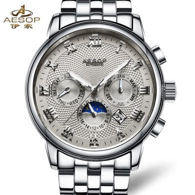 1963 PILOT WATCH FULLY AUTOMATIC MECHANICAL AVIATION MULTI-FUNCTION DISPLAY BUSINESS LUXURY BRAND MEN WATCH TOP MILITARY WATCHES