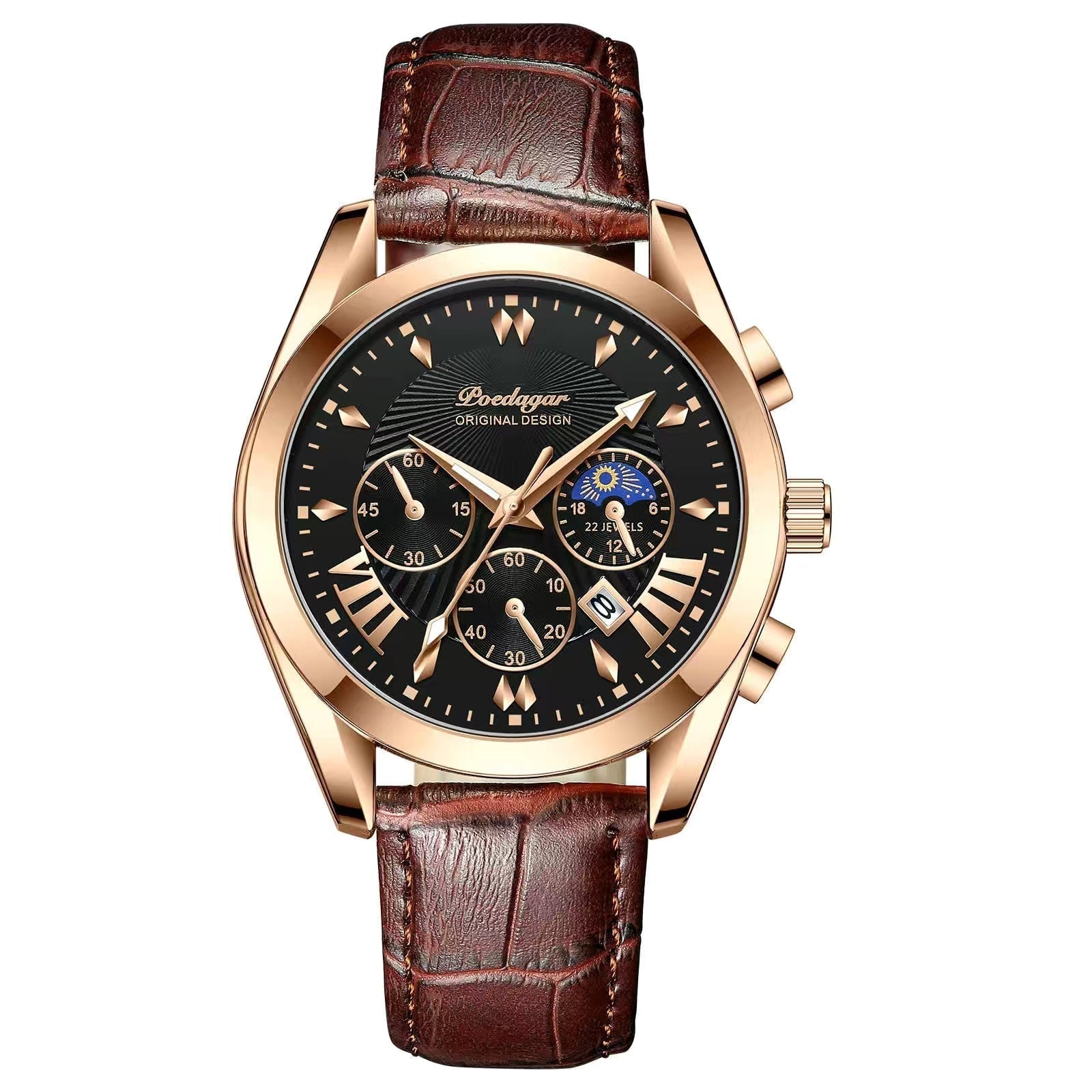 POEDAGAR 2021 New Fashion Mens Watches Waterproof Luminous Top Brand Luxury Quartz Wristwatch Full Stell Military Watch Clock
