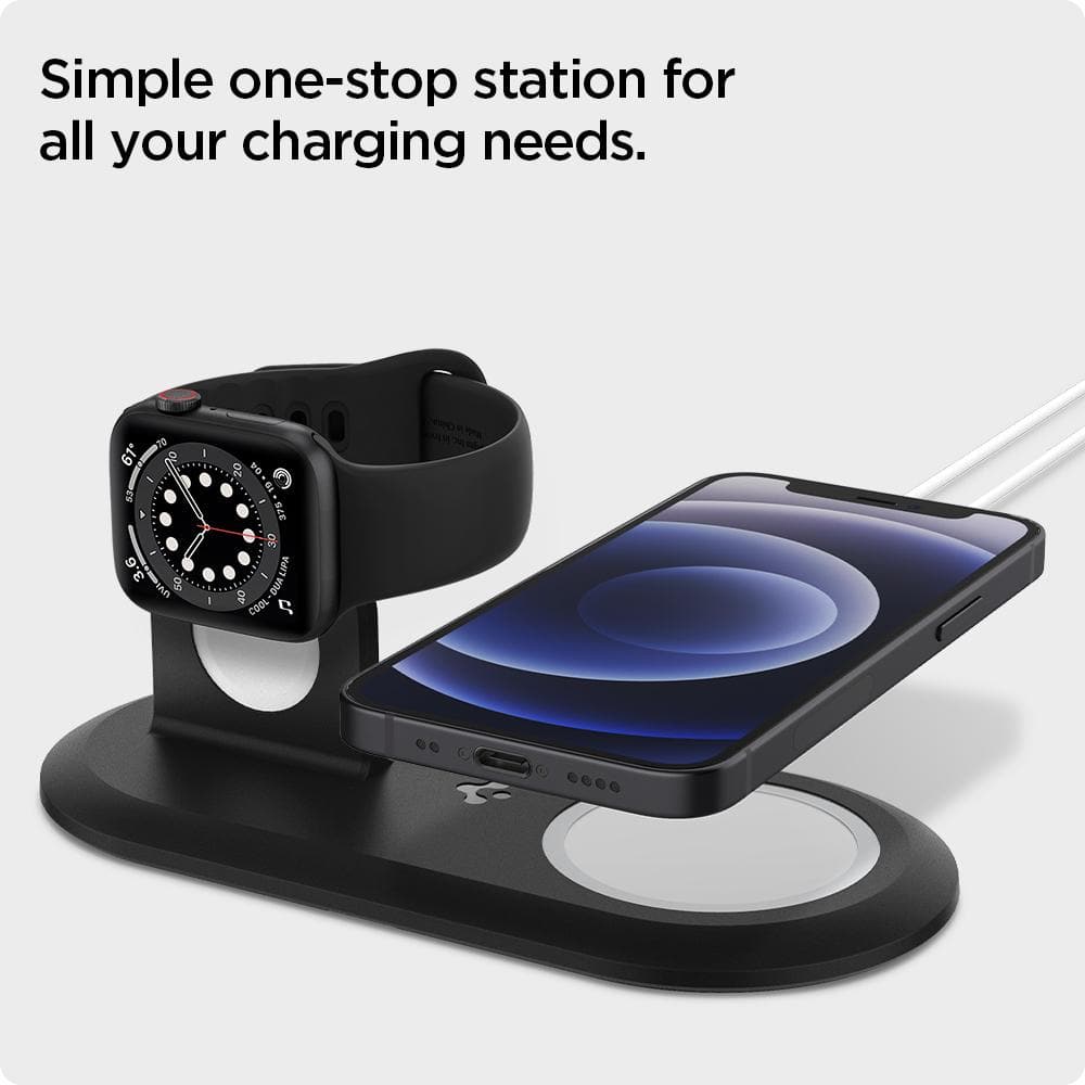 MagFit Duo showing a simple one-stop station for all your charging needs