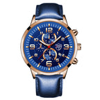 2022 Fashion Mens Sports Watches Men Luxury Stainless Steel Quartz Wrist Watch Luminous Clock Man Business Casual Leather Watch