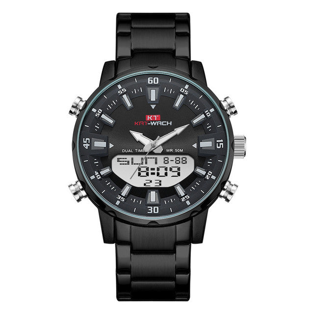 KAT-WACH Watch Male 2022 Sports Digital Watches Men Waterproof Steel Military Quartz Watch For Men Wristwatch Relogio Masculino