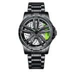 Rim Hub Watches 2022 Men Sports Car Men Watches Quartz Waterproof Sport Stainless Steel Wheel Wristwatch Car Quartz Men Watches