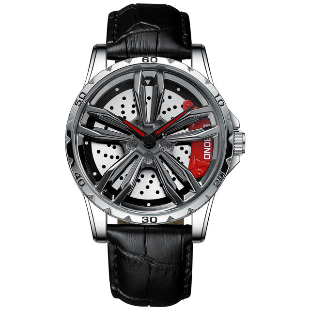 Rim Hub Watches 2022 Men Sports Car Men Watches Quartz Waterproof Sport Stainless Steel Wheel Wristwatch Car Quartz Men Watches